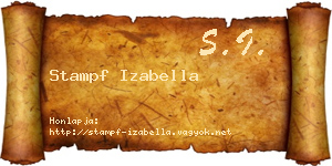 Stampf Izabella névjegykártya