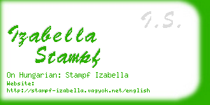 izabella stampf business card